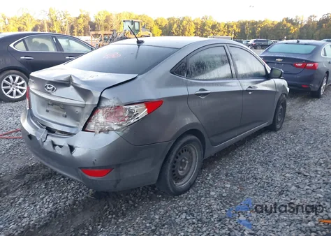 2013 Hyundai Accent Gls z USA, uszkodzony, nr VIN KMHCT4AE4DU585522